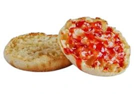 Toasted Muffin with Jam