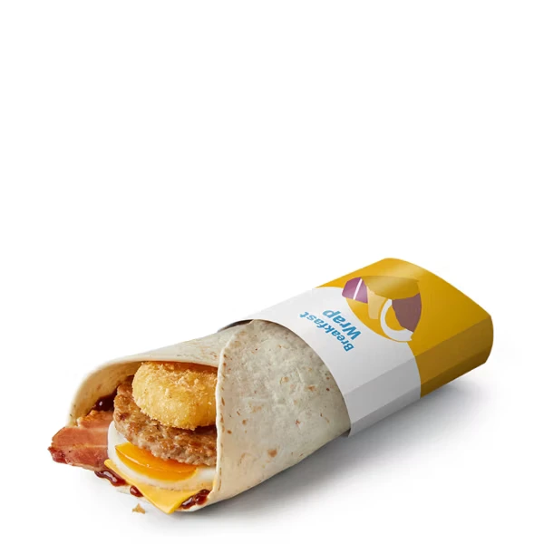 mcdonalds Breakfast Wrap with Brown Sauce