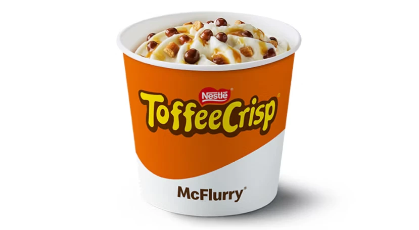 McDonald's Toffee Crisp McFlurry (2026) 1 McDonald's Toffee Crisp McFlurry (2025)