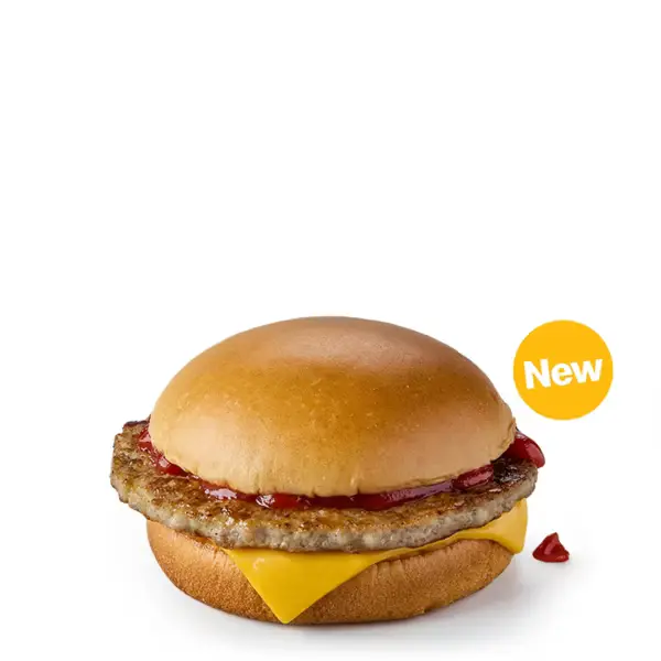 Sausage Sandwich with Ketchup