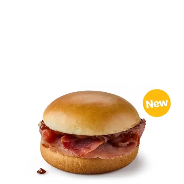 mcdonalds saver bacon roll with brown sauce 1