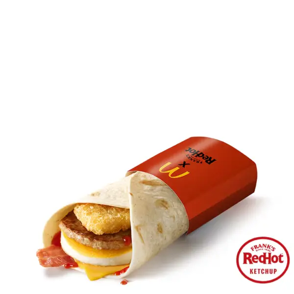 mcdonalds franks ketchup breakfast wrap April 1 1